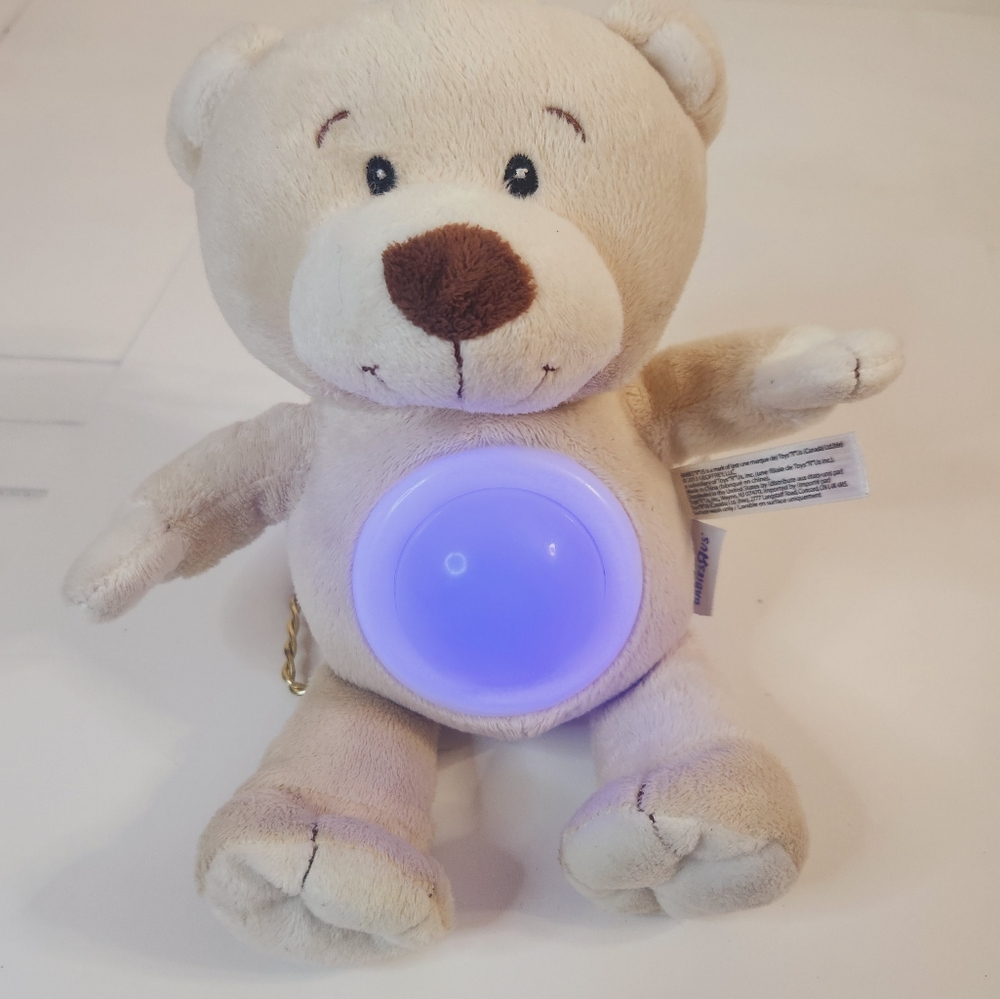 Babies R Us Light Up Color Changing Bear Crib Stroller Toy Plush